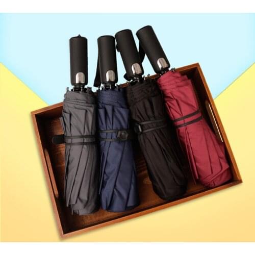 Full Automatic Umbrella UV Protection Umbrella Men Rain Women Parasol Big Umbrellas Business Portable Long Handle Paraguas B50