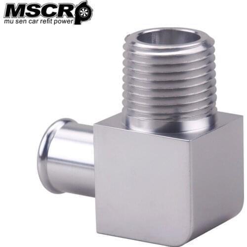 Car Accessories Chrome Billet Aluminum 90 Deg Heater Hose Fitting 5/8" 1/2" Npt Sb Bb
