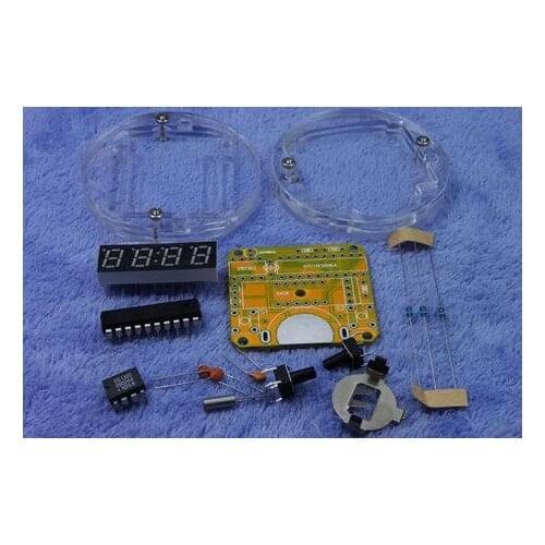 Free Shipping! MCU LED watch kit LED clock DIY kit Digital watch Electronic Table