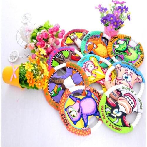 1 Piece Fatcat Pet Dog Toys 16 Dog Flying Discs Dog Training Products Cotton Rope Toy Pet Training Flying Discs Pet Supplies