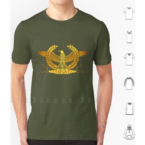 Roman Golden Eagle T Shirt DIY Cotton Big Size S-6xl Invictus Eagle Legion Wreath Thunderbolt Roman Caesar Imperial