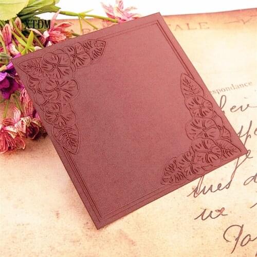 HOT plastic Flower border craft card making paper card album wedding decoration clip Embossing folders