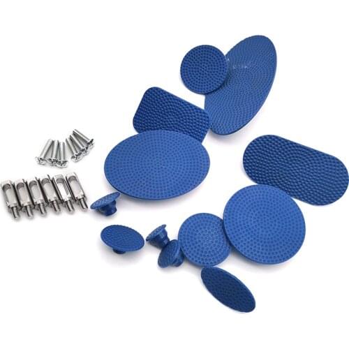 12pcs Blue Glue Tabs Paintless Dent Repair Tools For Car Body Dent Repair Remover Set