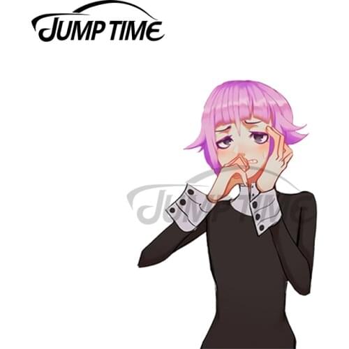 JumpTime 13 x 3.8cm Cronablush Soul Eater Car Stickers Refrigerator Windows Decal Trunk Air Conditioner Graphics Vinyl Car Wrap