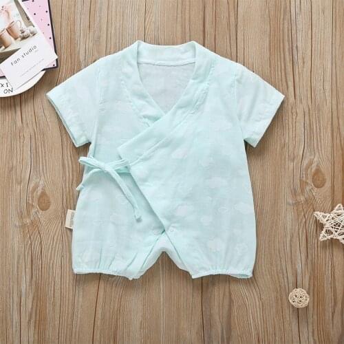 Newborn Infant Romper Baby Girls Boys Cloud Printed Romper Jumpsuit Kimono Sleepwear Baby Girl Clothes Vestidos De Verano