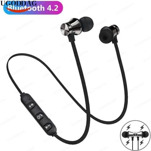 Magnetic Wireless Bluetooth Earphone XT11 Music Headset Phone Neckband Sport Earbuds Earphone with Mic For iPhone Samsung Xiaomi