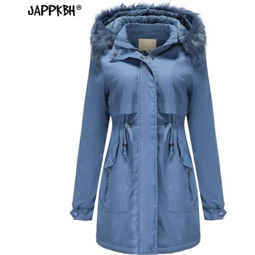 Fashion Patchwork Houndstooth Coats Women Turn Down Collar Parkas Women Elegant Loose Long Cotton Jacket Female Vintage Outwear