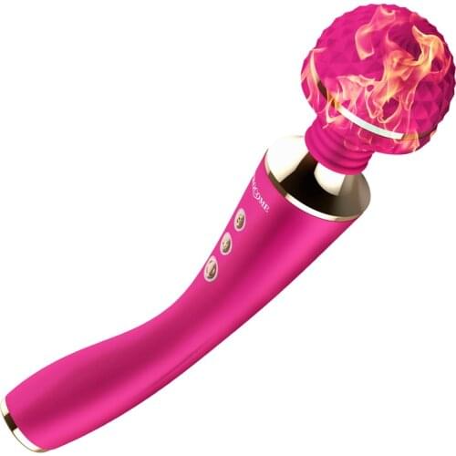 Powerful Multi-Speed Waterproof G-Spot AV Wand Sex Toys,Magic Intelligent Heating Wand Massager Vibrators Sex Products For Woman