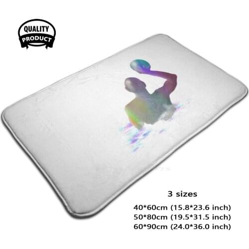 Water Player Is Playing The Ball Soft House Family Anti-Slip Mat Rug Carpet Water Water Sports Water Pool Water Sports Swimming