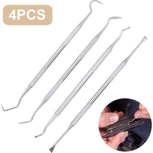 4PCS Airsoft Gun Cleaning Tool Stainless Steel Pick Set Tactical Rifle Pistol Gun Double-end Tool Professional Cleaning Set