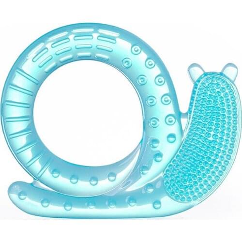 New Baby teether Snail gum baby hands grip soft silicone gum massage dental gum liquid silicone product FDA chewing gum