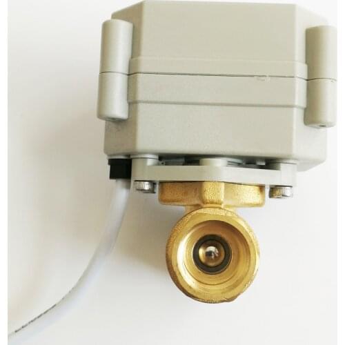 TFM8-B2-C New 2 Way Brass 1/4'' DN8 DC12V DC24V Proportional Valve Signal 0-5V 0-10V or 4-20mA For Water Modulating Control