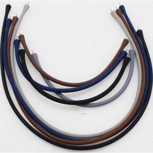 One set black/gray/brown/blue silicone necklace and bracelet Jewelry Findings FOR DIY making