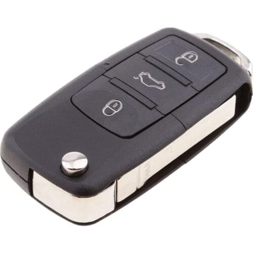 Plastic Car Key Case Shell Fob Replacement Fixing For VW Jetta Sharan Touran