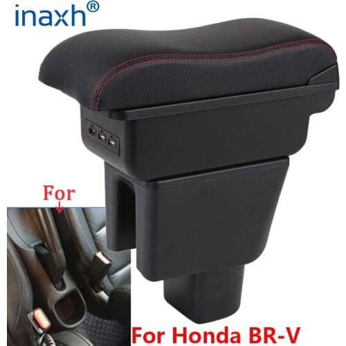 For Honda BRV Armrest For Honda BR-V Car Armrest box central Store content Storage box Arm Auto parts USB Charge