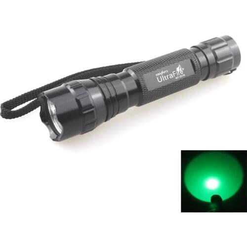 U-F WF-501B 3W CREE XR-E Q5 Green Light 520nm-535nm LED Flashlight (1x18650)