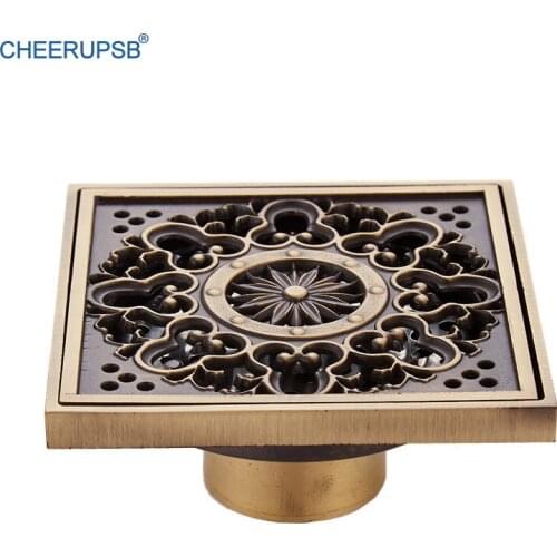 Vertical Floor Drain Smart Anti Blocking Waste Water Magic Filter Bathroom Trap Cover Brass Kitchen Pipe Hole Deodorant Barrier
