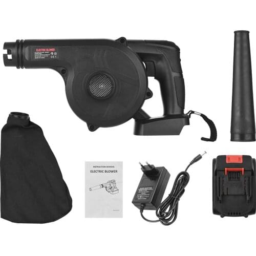 Cordless Leaf Blower with 21V Battery Charger Lightweight for Lawn Care Snow Blowing & Cleaning Debris and Dust EU Plug