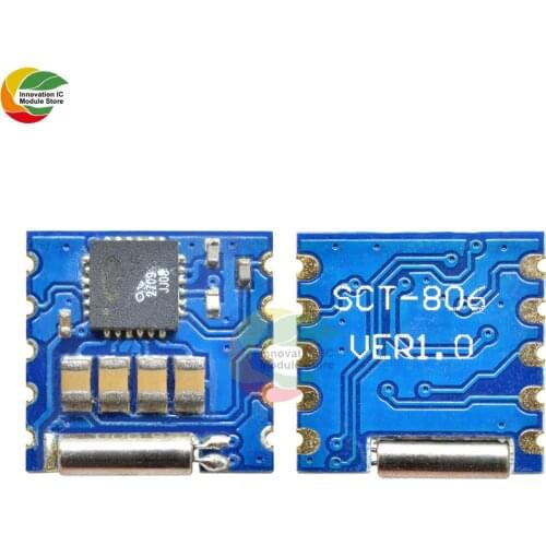 Ziqqucu QN8006 FM Programmable Low Power Stereo Radio Module RF Input Amplifier Clock Crystal Board 76Mhz 108Mhz Replace TEA5767