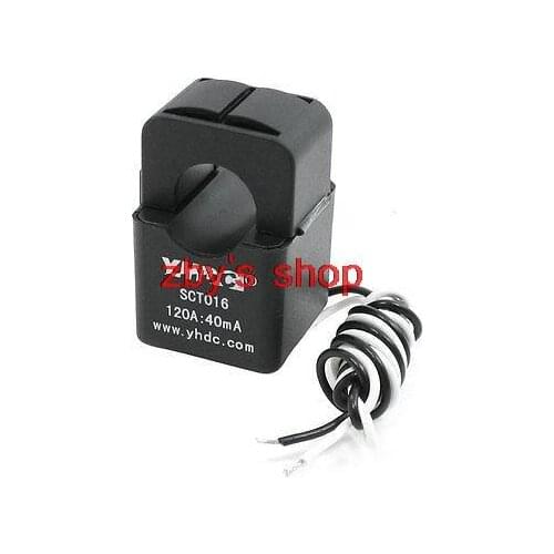 0.01-120A 0.5M Wire Split-core Current Transformer Black White SCT-016