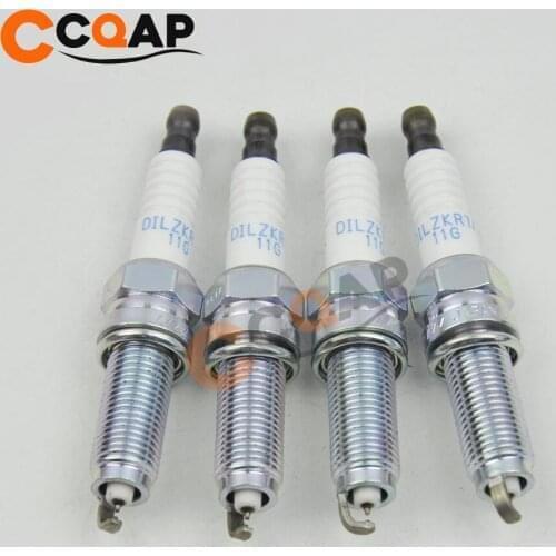 4-6PCS 12290-R71-L01 DILZKR7A11G Dual Iridium Spark Plug For Honda Accord Odyssey Pilot Acura 3.5L 12290R71L01 DILZKR7A-11G