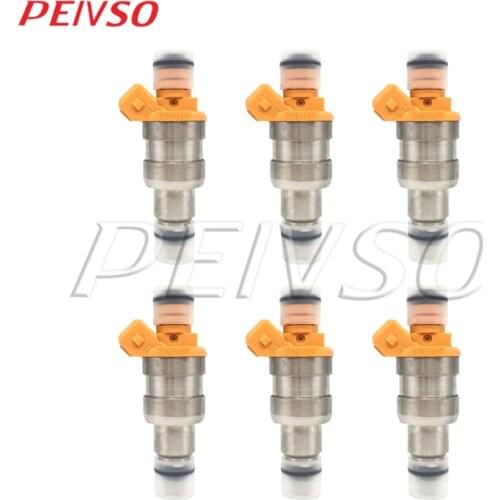 6 pieces 33007127 Fuel Injector For JEEP CHEROKEE COMANCHE WRANGLER 1991-1993 4.0L