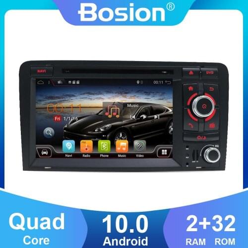 Quad Core 2din Android 10 Car DVD CD player GPS Navigation Autoradio Stereo Navi for Audi A3 S3 2006-2011 car Multimedia system