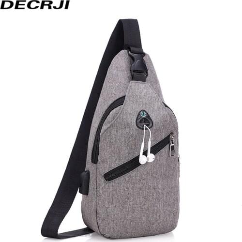 DECRJI Men's Textile Bags