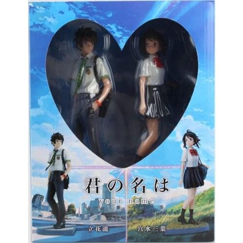 Two sets Your Name Figure Taki Tachibana and Mitsuha Miyamizu Action Figure Collectible Model Toys Dolls Love Gift