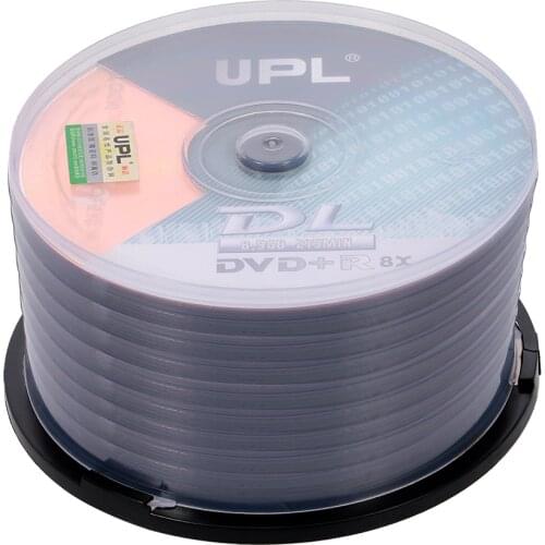 DVD Disk For Data & Video 50PCS 215MIN 8X DVD+R DL 8.5GB Blank Disc