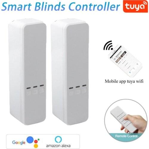 WiFi Electric Curtain Roller Shade Driver Motor Blinds Roller Shutter Motor Smart Life Control Work With Alexa Google Home