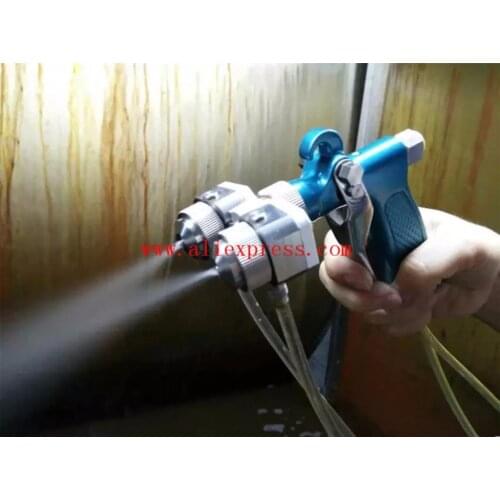 Chrome Silvering Spray Gun Two Head Dual Nozzle Spray Gun for Jewerly Spraying Stainless Steel Nozzle Needle Anti-corrosion