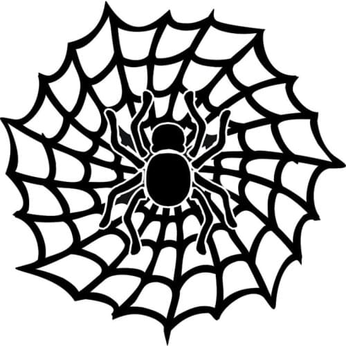 Personality Spider on The Web Fashion Car Stickers Decorative Vinyl Reflective Car Styling Apply To Car Window Laptop