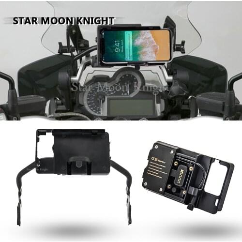 R1200GS R1250GS Motorcycle Mobile Phone GPS Navigation Bracket Support 12MM fits For BMW R 1200 GS LC ADV R1250 GS Adventure