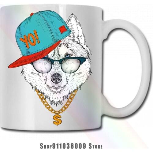 Siberian Husky mug cup tazas