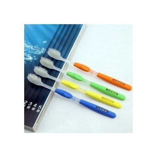 New Arival/EMS,4pcs/Retail Pack dual NANO toothbrush white soft bristle adult toothbrush as dental hygiene care product