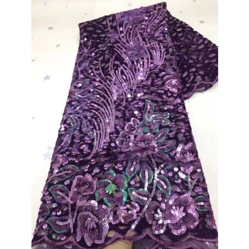 The Latest Nigeria Velvet Lace Fabric 2021 High Quality Lace African Lace Fabric Wedding Dress French Tulle Lace D4548
