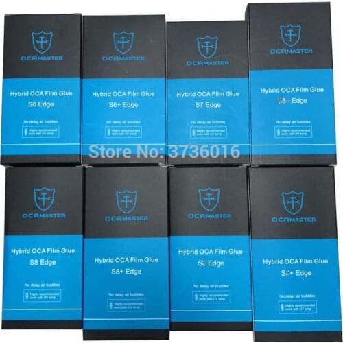 150um OCA Mater new Hybrid OCA glue For samsung s10 s7 s8 s8 plus s9 Note 8 OCA film laminating no bubble for damaged lcd repair