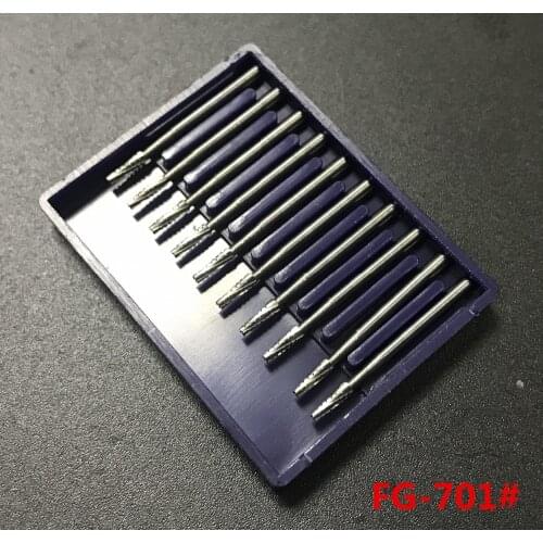 100pcs Dental Tungsten carbide burs FG - 701