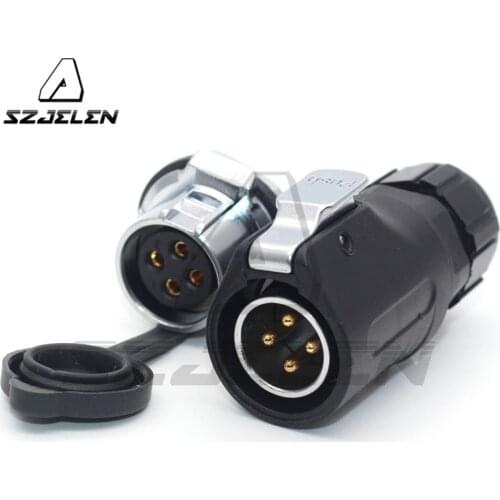 XHP20, M20 4Pin 30A LED Stripe Connector Electronical Performance Quick Locking Waterproof Connector IP67