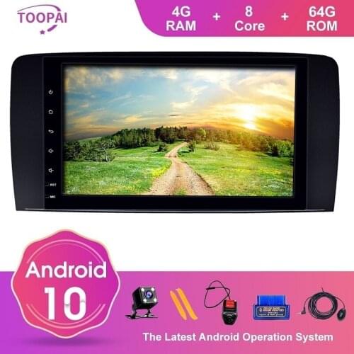 TOOPAI Android 10 For Mercedes Benz R Class W251 R280 R300 R320 Auto Radio Stereo Head Unit GPS Navigation Car Multimedia Player