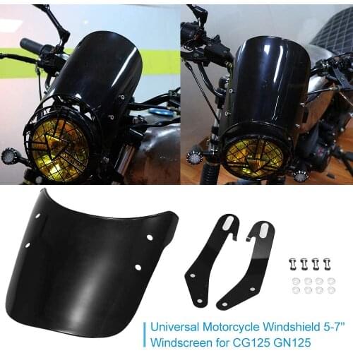 1 PCS Universal 5-7 Inch Motorcycle Wind Deflector for YAMAHA SUZUKI Ducati Scrambler Royal Enfield Classic 500CC Windscreen