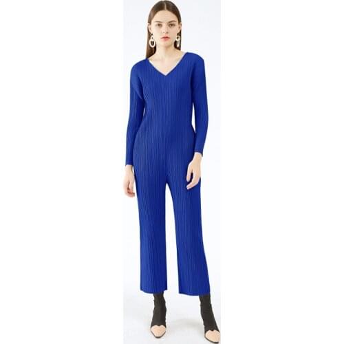 天裴褶皱 Women's Jumpsuits