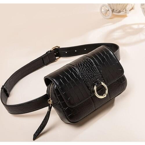 Alligator pattern purse bag for women 2020 new fashion casual cross-body bag multi-functional small bag chest bag