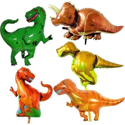1pc Giant Dinosaur Foil Balloon Boys Animal Balloons Childrens Dinosaur Party Birthday Decorations Helium Balloons Kids Toys