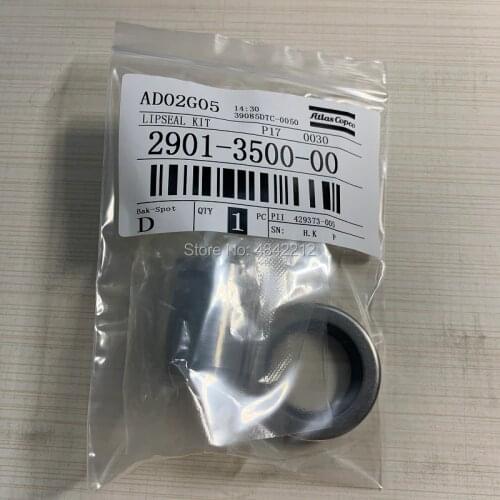 Free shipping 2sets/lot 2901350000(2901 3500 00) AC screw air compressor rotary shaft seal with PTFE double sealing lip