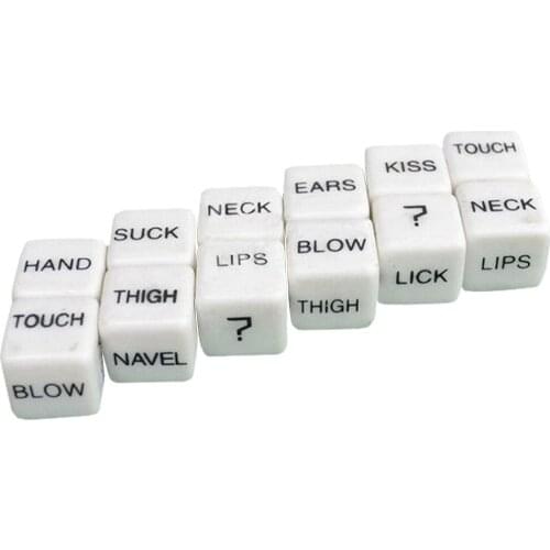 2pcs Funny Adult Love Sex Humour Romance Erotic Craps Dice Pipe Toys Gifts