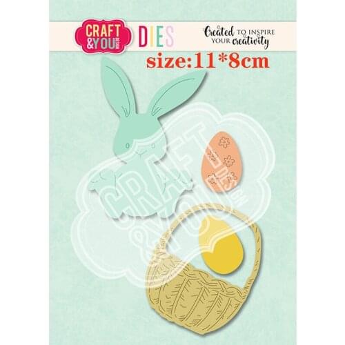 CH 2021 New Arrival Presell Rabbit Stencil Metal Cutting Dies For Scrapbooking Practice Hands-on DIY Album Card Handmade Tools