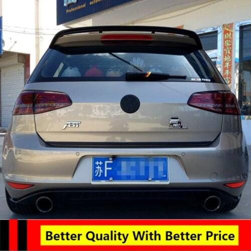 UBUYUWANT For Volkswagen GOLF 7 VII MK7 MK7.5 2014+ ABS Material Car Tail Wing Decoration Rear Roof Spoiler (Not for GTI)