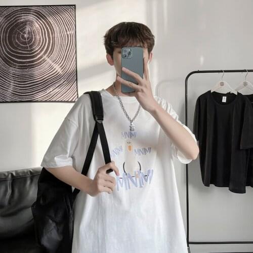 Unisex Summer Short Sleeve Cartoon Printed T Shirt Oversized T-shirt Women Streetwear Tops Female Clothes Harajuku Tee Shirt